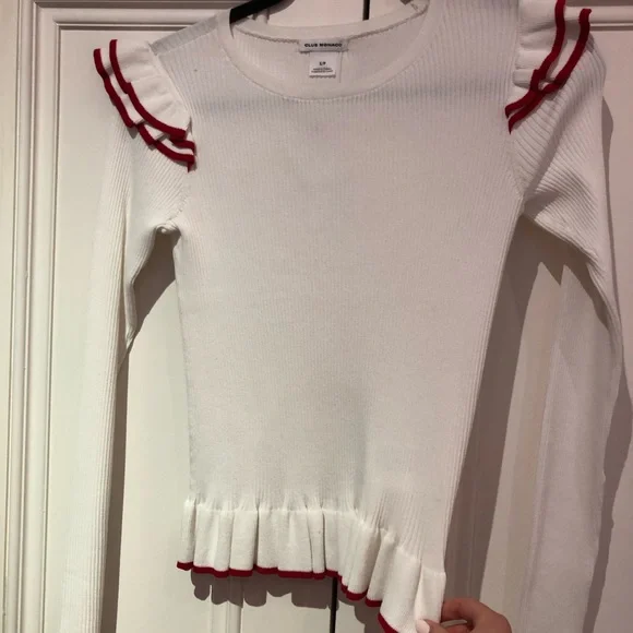 CLUB MONACO Sweater with Ruffles - Picture 2 of 4